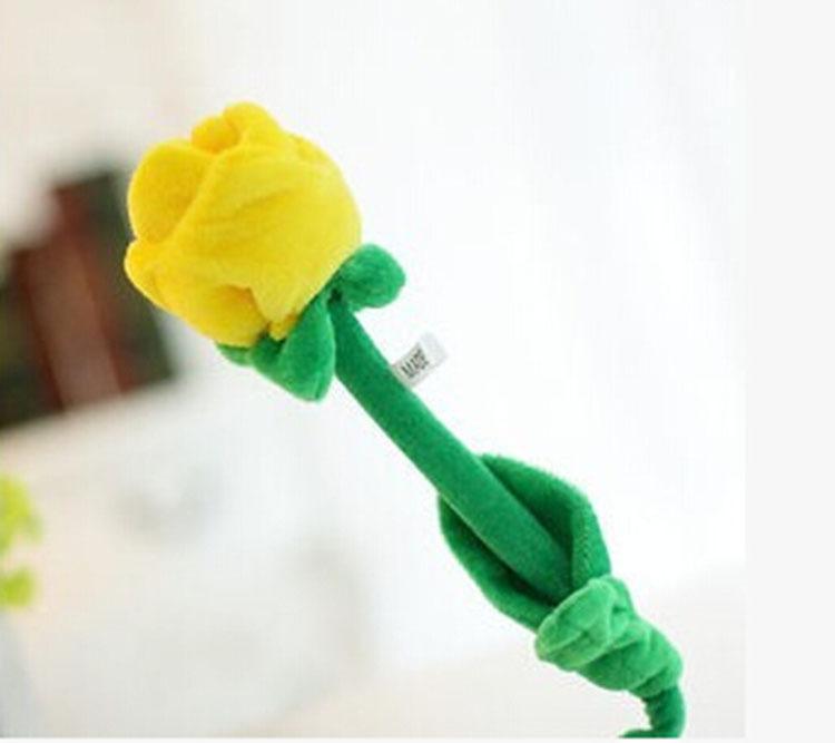 Simulation Rose Plush Toy Creative Curtain Buckle Wedding Event Gift Decoration Gift Labeling Wholesale