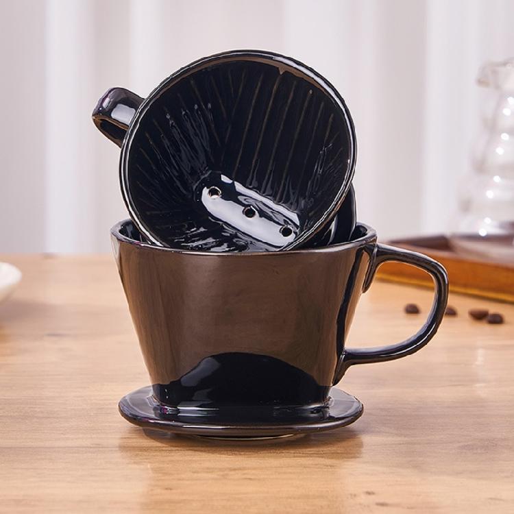 Ceramic Coffee Dripper Pouring Over Filter Funnel Cup Even Extraction Perfect For Coffee Enthusiasts