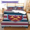 WHUFC Logo  Bedding Quilt Set Quilt Cover Pillowcase Home Decoration Birthday Gift (1 * Duvet Cover + 2 * Pillowcase, Without Core)