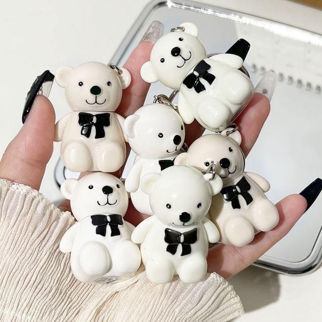 Art Value - Bear Keyring Mirror Lip Gloss - 6 Colours 4880