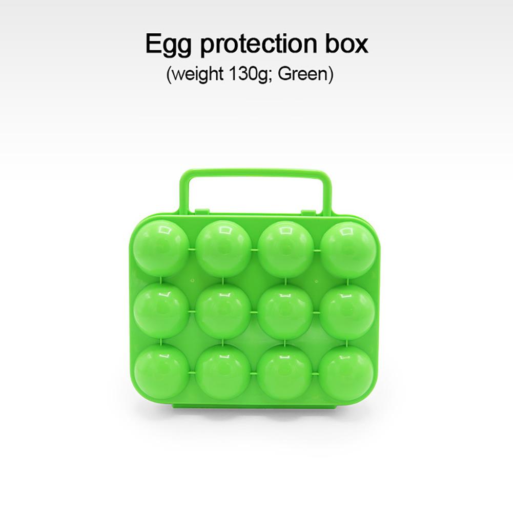 Shockproof Egg Box Portable Egg 12 Grid Storage Box Shockproof Egg Box Necessary For Camping Picnic Thickened Egg Box Travel Outdoor 20 x 19 x 7cm