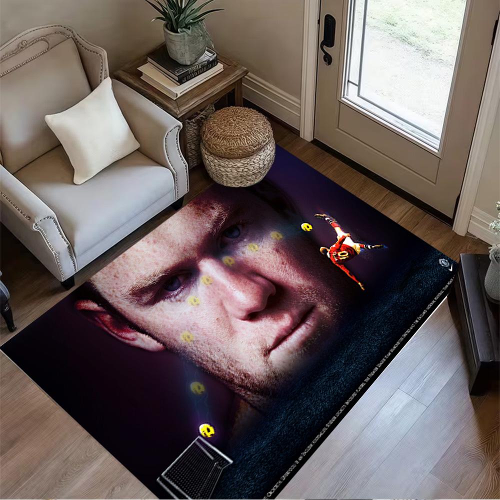 Football Player Action Floor Mat Design for Decorate room Foyer Balcony Bedrooms Anti-slip Rug Decorate Offices
