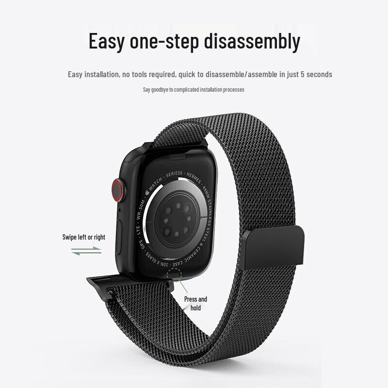 ESCASE Milánský tah Magnetický pásek pro Apple Watch