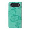 For iPhone 17 Air Wallet Case Floral Butterfly Imprinted Leather Phone Cover Stand