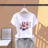 Modal women's printed flower sports fashion casual explosion short-sleeved T-shirt pattern T-shirt women's clothing oversized