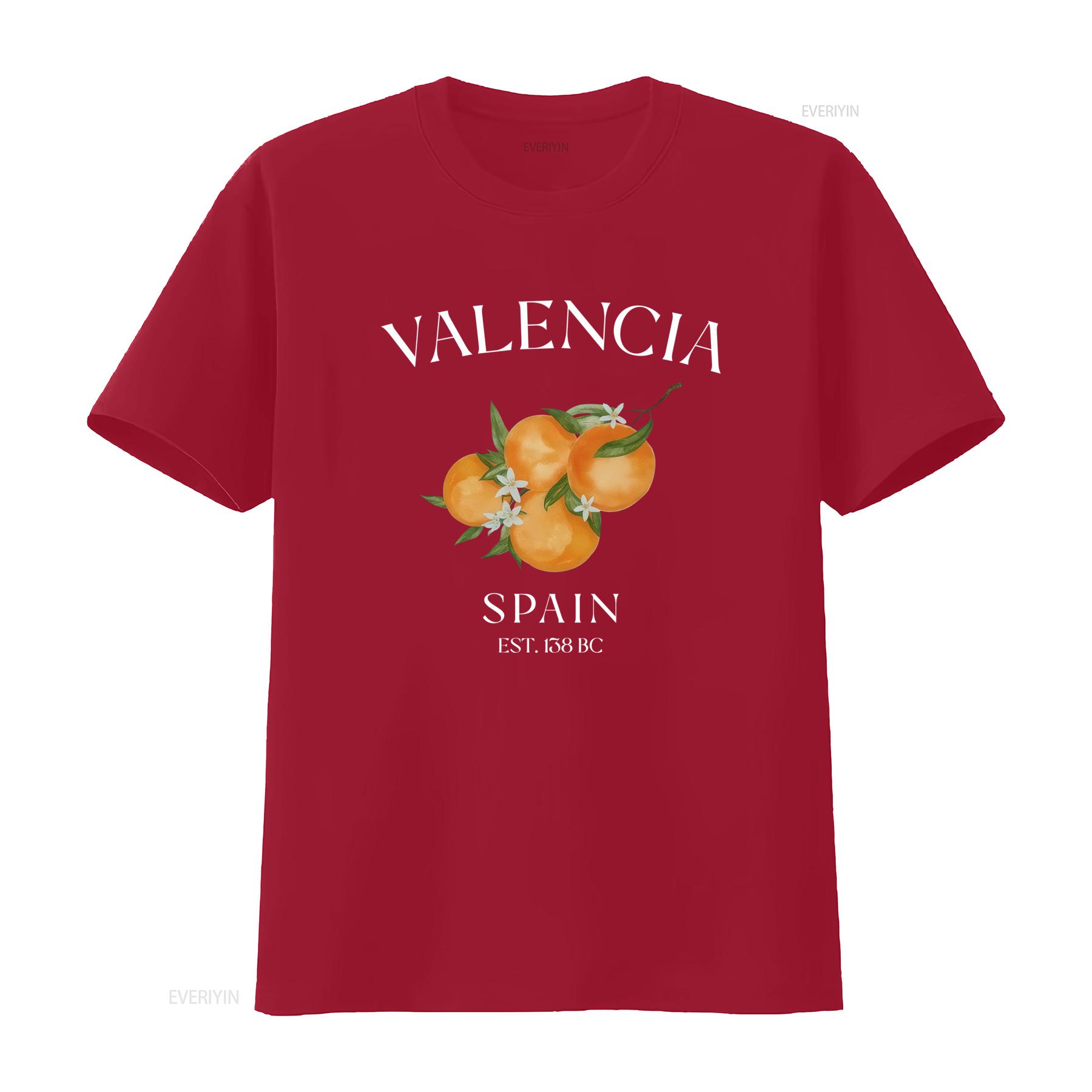 Valencia Spain Oranges T Shirt Cute Espana Design Perfect for Fruit Lovers and Spanish Culture Enthusiasts vintage Washed Soft S