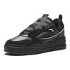 New Anta Micro Sugar Puffy Shoes Slip Resistant Breathable Low Top Skateboard Shoes Men's Black 912348001-2