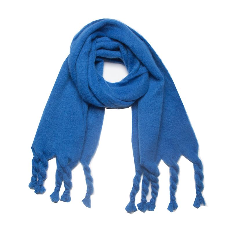 Fashion Solid  Women Scarf Winter Hijabs Tassel Imitation Cashmere Scarve Wrap Shawl Pashmina Foulard Femme Bufanda Echarpe