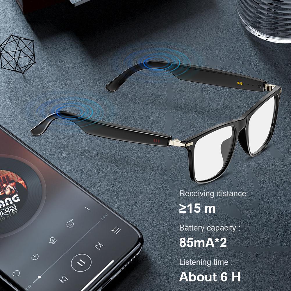 Smart Glasses with AI Translator BT Glasses Hands-Free Music & Calls Outdoor Sports Headphones for Men & Woman