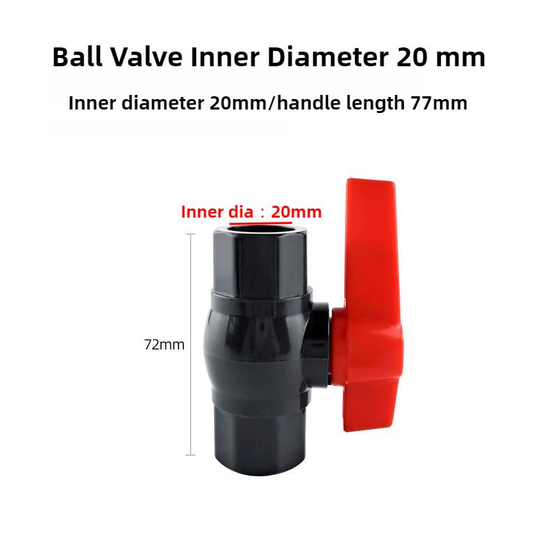 

PVC Ball Valve Garden Irrigation Fittings Aquarium Fish Tank Switch Ball Valve Water Pipe Switch Water Flow Controller 20~32mm