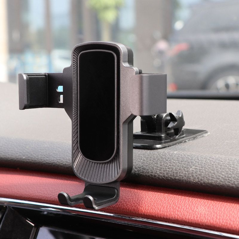 Car-Mounted Bracket with Gravity Support, Fixed Navigation Stand, Adhesive Air Vent Clip, Front Windshield Mount, Optional Multifunctional