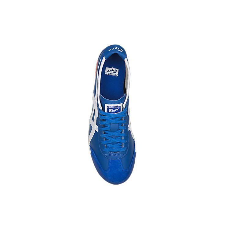 Onitsuka Tiger Mexico 66 Daily Sports Shock Absorption Non-Slip Wear-Resistant Low-Top Lifestyle Casual Shoes Unisex sneaker Blue White D4J2L-4201
