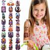 63pcs Halloween Temporary Tattoos Ghost Candy Pumpkin Bat Body Sticker Adult Boys Girl Tattoo Sticker Cosplay Party Sticker Prop