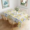 Summer Yellow Flower Leaf Plant Rectangle Tablecloth for Table Decor Reusable Floral Tablecloth for Kitchen Dining Holiday Party
