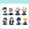 Demon Slayer Pvc Figure Series With 8 Chibi Characters For Collectors Display And Decor