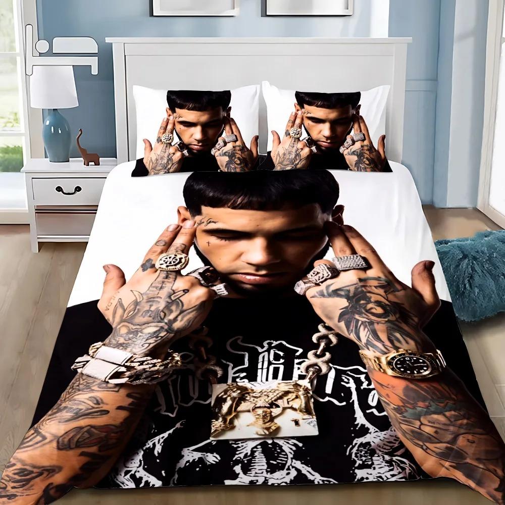 Anuel AA Duvet Cover Pillowcase La Muerte Bedding Set Adult Boy Girl Bedroom Decoration Children Single Double Large Size