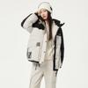 Tamboer Women's Color-Block Hooded 90% Down Jacket TB235560