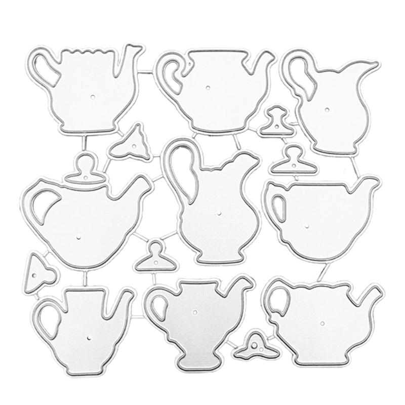 

Tea Pot Metal Cutting Dies Photo Album Journal Diary Decoration Accessory 1