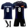 Personalised Shirts Kit Mens Girls With Name Number Custom Football Jerseys For Boys Training Suit