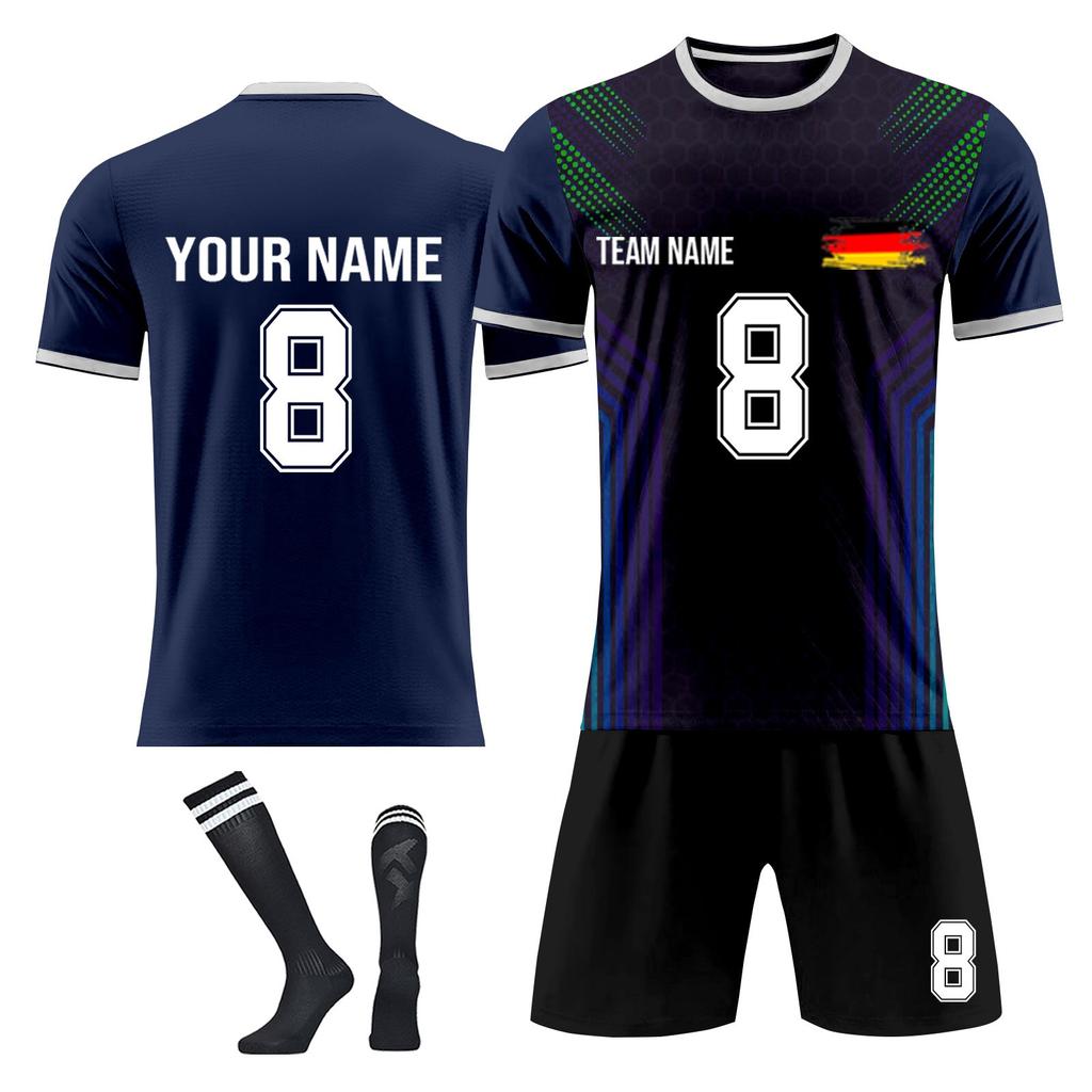 Personalised Shirts Kit Mens Girls With Name Number Custom Football Jerseys For Boys Training Suit
