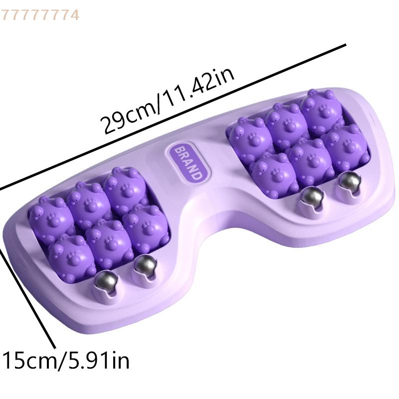 Tri-Color Foot Massager Roller with Multi-Point Massage Function and Magnetic Beads