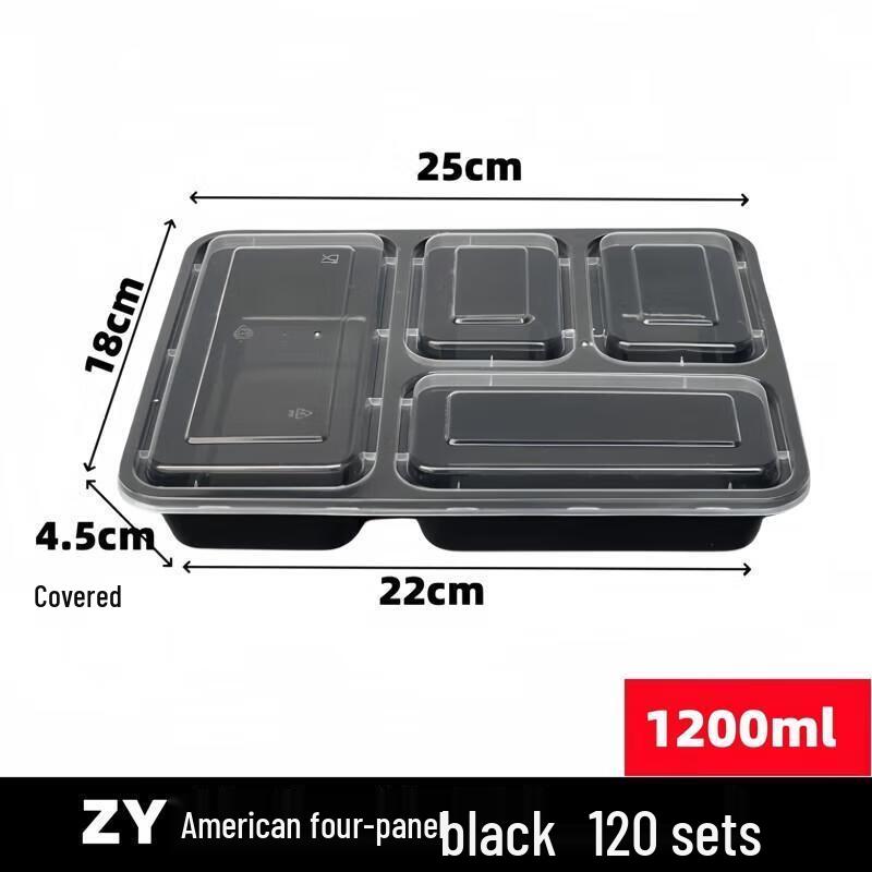 Disposable Multi-Compartment Takeaway Lunch Box