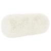 Cushion with Insert HEERLEN 2 Pcs White PV Fleece