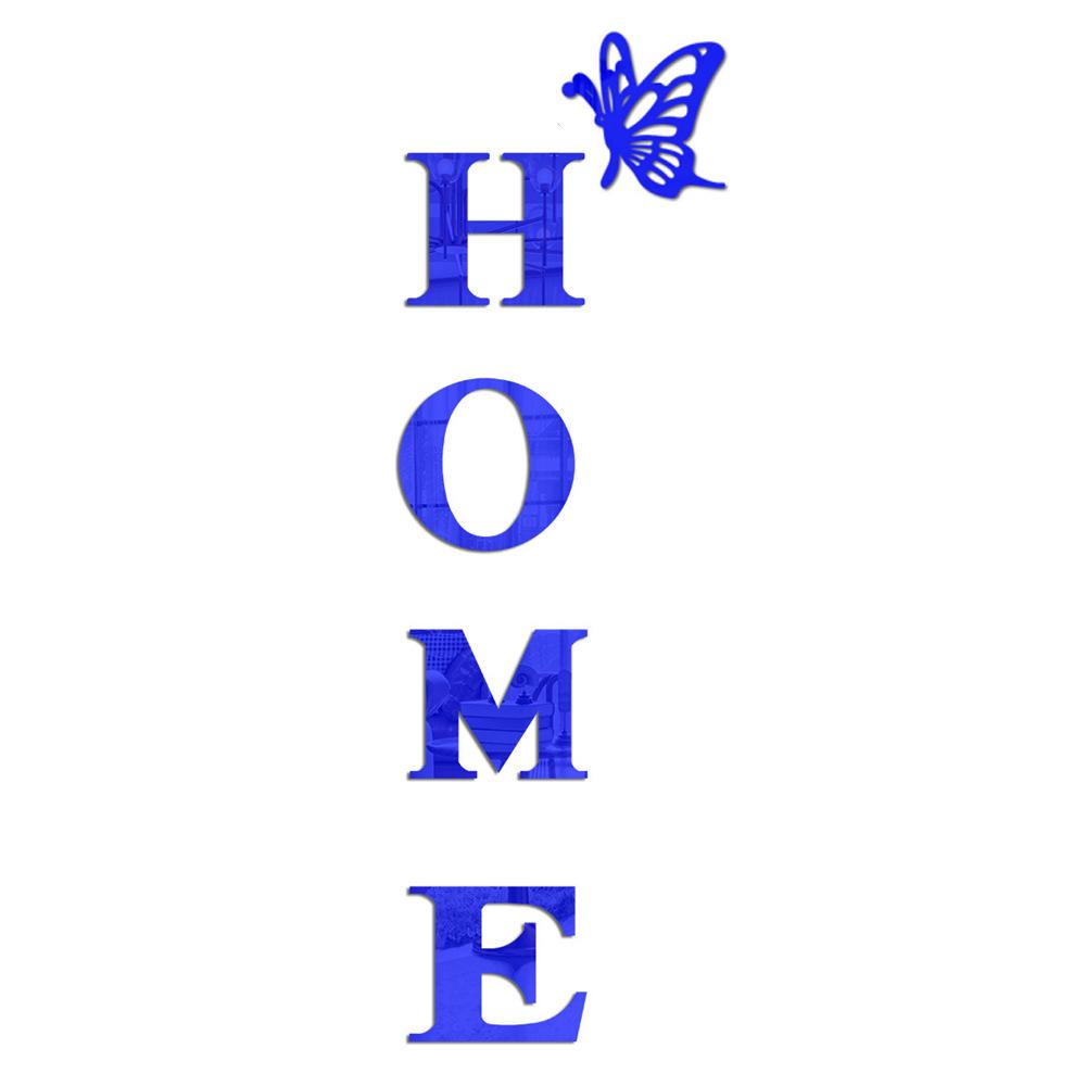 5pcs Butterfly Mirror Wall Sticker HOME Acrylic Decal Home Decor DIY Self-adhesive Mirror Decor Stickers Art Wall Decor