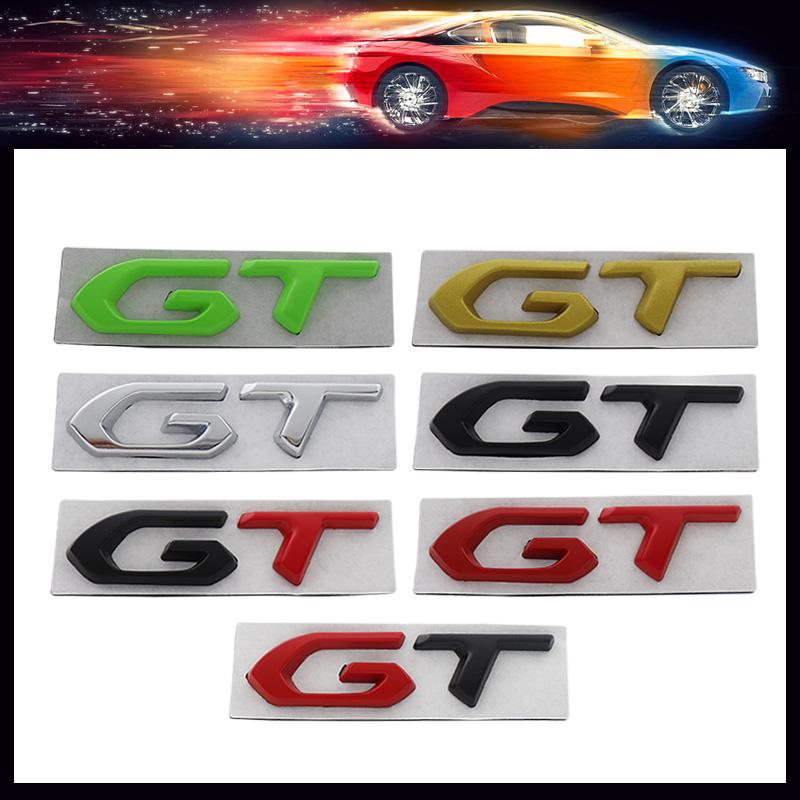 3D Premium GT for Car Hood Fender Trunk Rear Bonnet Nameplate Decal Emblem Badge Sticker