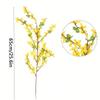 10pcs Artificial Flowers, Long Stem Yellow Winter Jasmine, Flowers Picks for Home Wedding Valentine's Day, Birthday, Mother's Day Decor