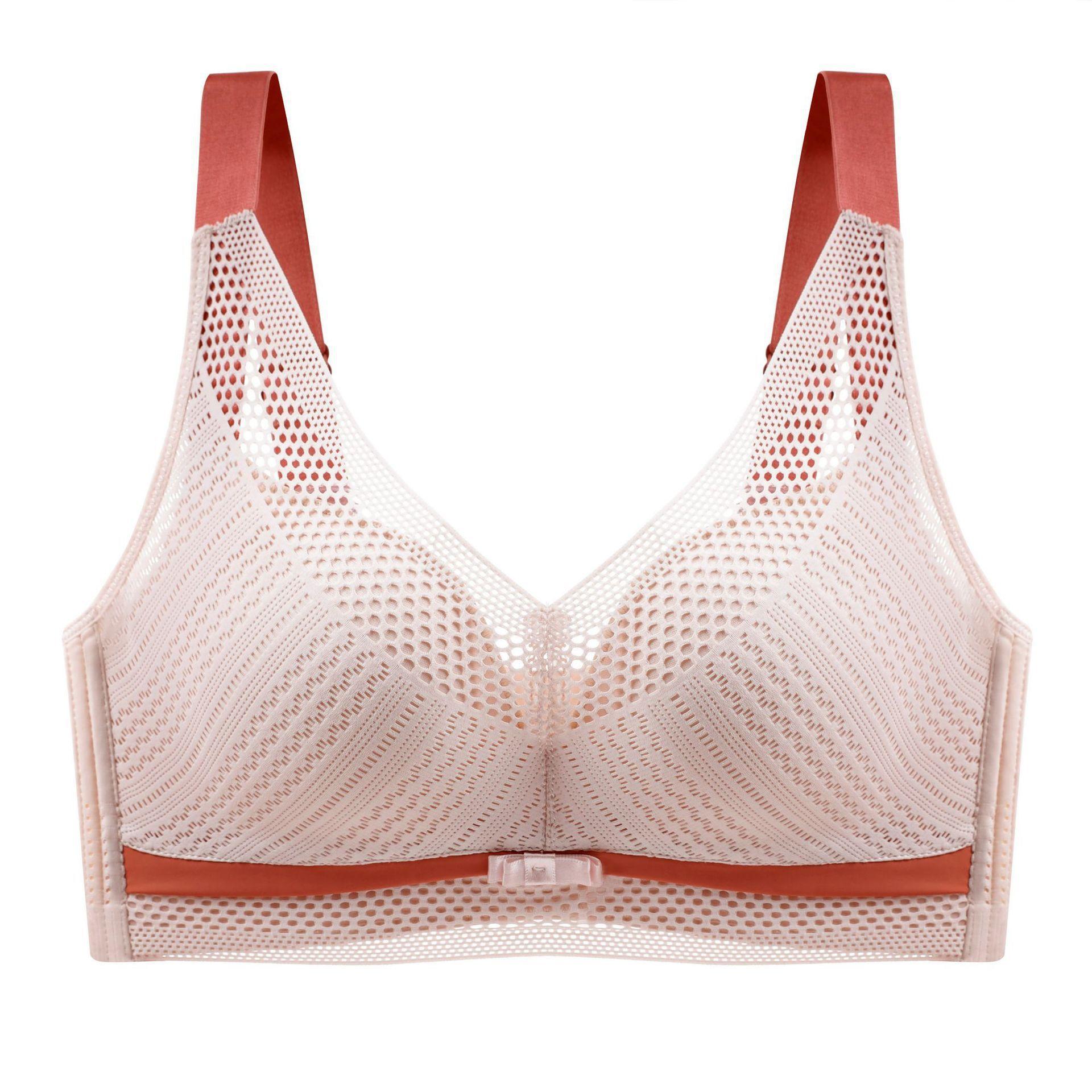 

Летом собираются женские тонкие фасоны нижнего белья, чтобы собрать бюстгальтеры для груди без стальных ободков, бюстгальтеры больших размеров. 34/75B розовый