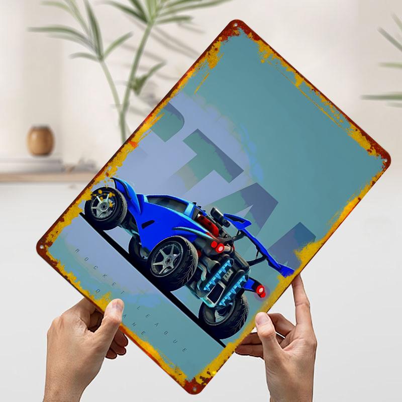 

Rocket League Octane Car Poster Customized Vintage Metal Signs Wall Art Retro Tin Plaque for Garage Decoration At Home Man Cave 7.9x11.8In(20x30cm)