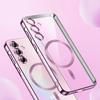 Case for Samsung Galaxy A35 5G, Electro MagSafe, Pink + Glass Screen Protector