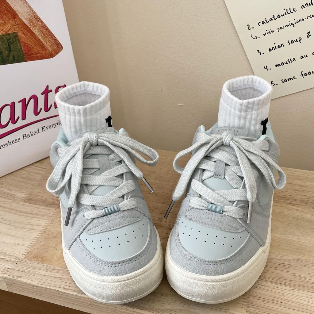 Campus board shoes women's 2025 autumn versatile platform white shoes niche bread shoes casual shoes women's low-top round head