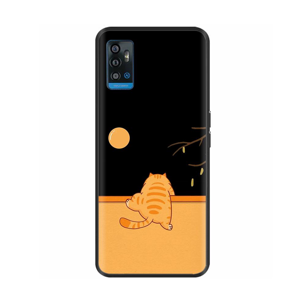 For ZTE Blade A51 Case BladeA71 Stylish Painted Silicone Soft Protector Back Cover For ZTE Blade A71 A7030 BladeA51 Phone Cases