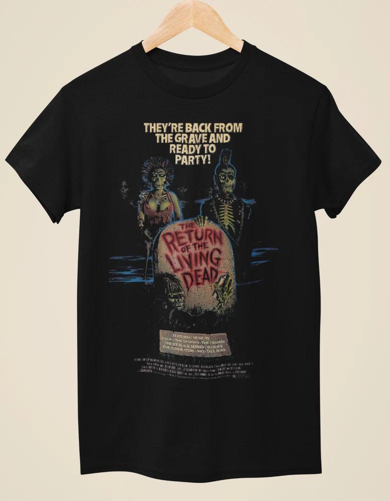 Return Of The Living Dead Movie Poster Inspired Unisex Black TShirt S