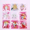 100 Pcs 7x7+3cm Plastic Cartoon Self-Adhesive Bag Bakery Packaging Cookie Snack Candy Bags For Wedding Party Gift
