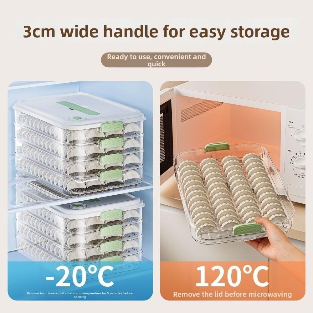 Fresh Keeping Freezer Box Narrow Style Wontons Box Food Grade Dumpling Storage Box  Home Kitchen