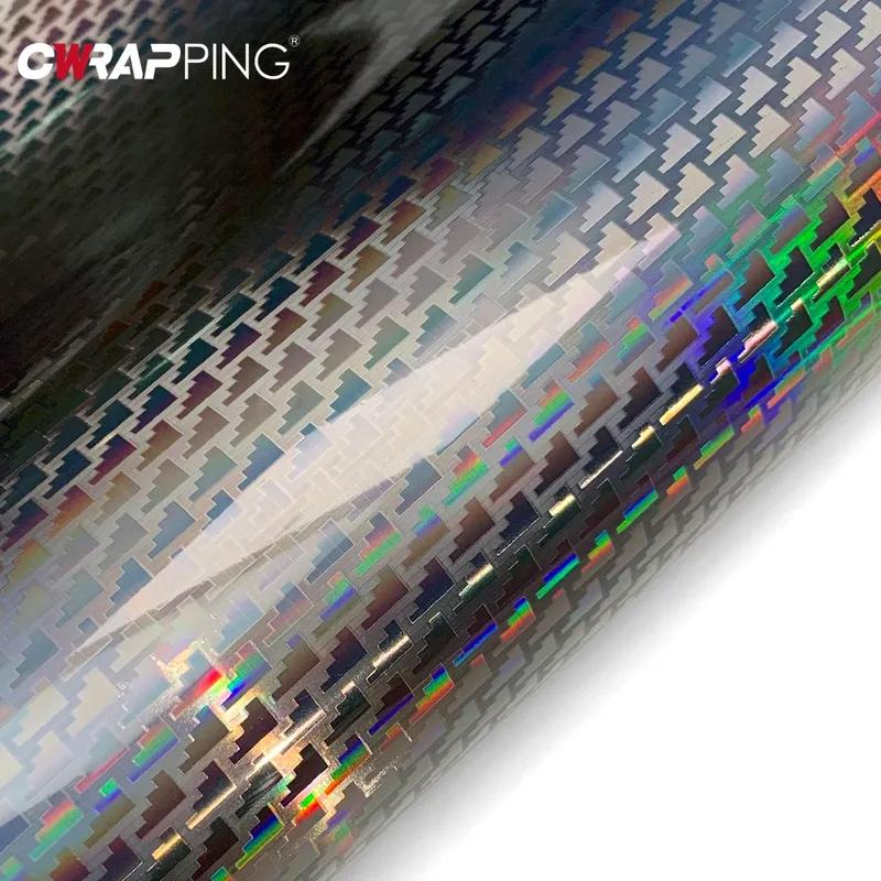 Forged Carbon Fiber Wrap Air Release Laser Vinyl Wrap Waterproof Film for Auto Motorcycle Yacht ization Car Accessories
