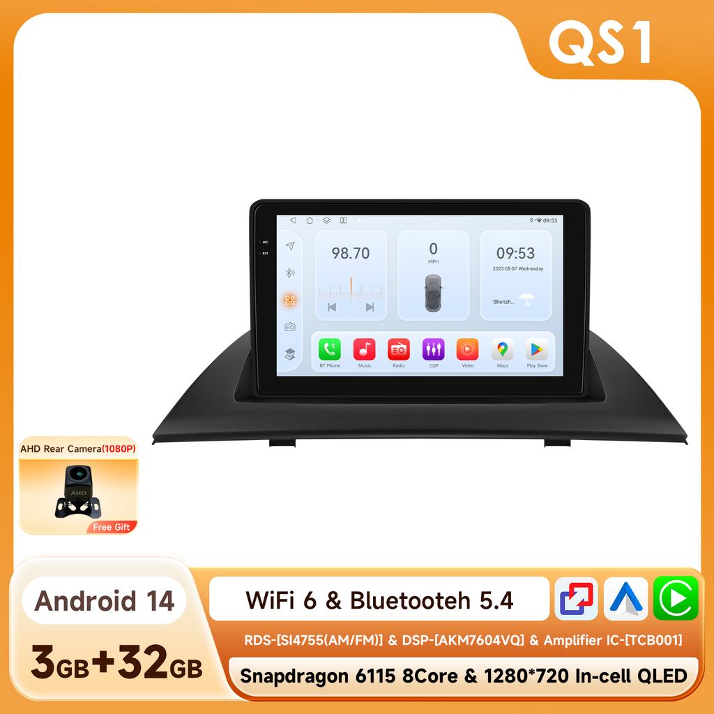 OSSURET 6115 Android Car Radio for BMW E83 X3 2004-2012 Carplay Car Multimedia Player Intelligent 2din Autoradio GPS AIPRO