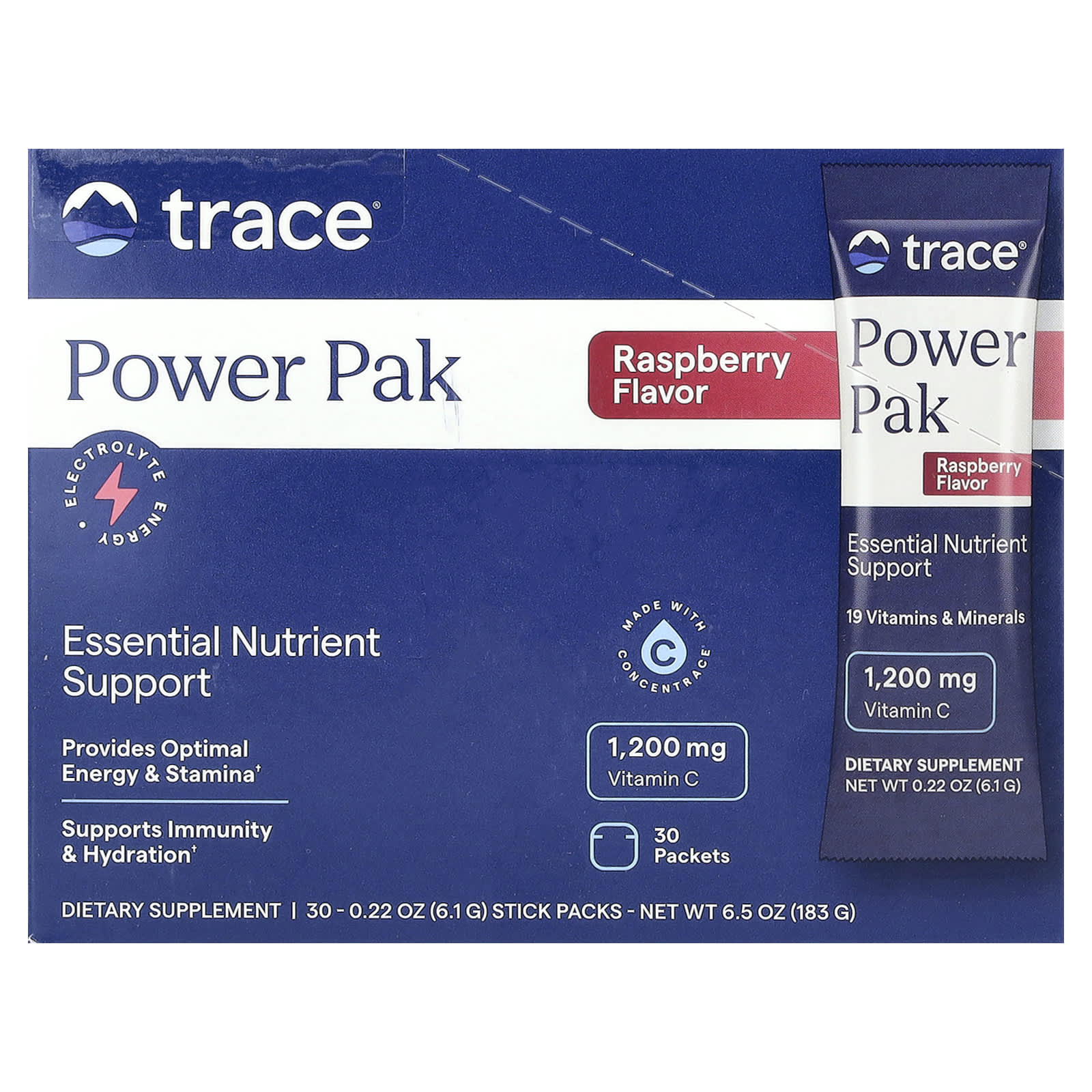 

Powerpak, Raspberry, Stick Pack of 30, 6.1G (0.22Oz) Each