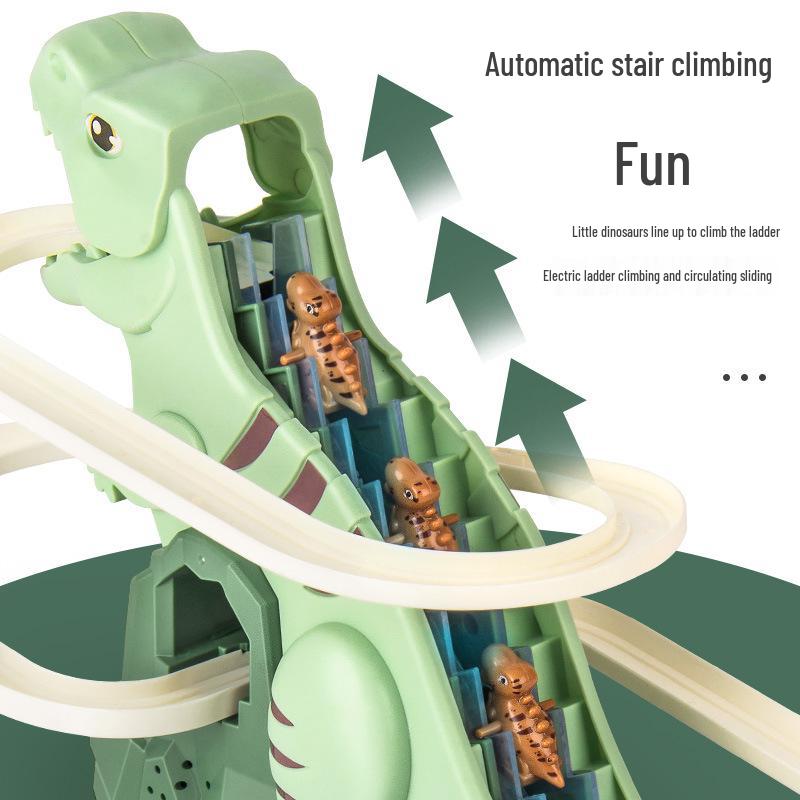 Authorized Milk Dragon Auto-Climb Single Rail Electric Adventure Track Toy
