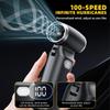 ED Digital Display Portable Handheld Fan 100 Wind Speeds Powerful Dust Blower  Dryer