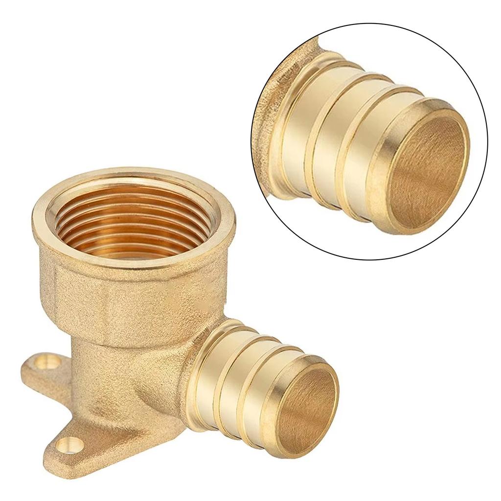 Kupfer Crimpfittings Tropfenohr Winkel 1/2 Zoll 3/4 Zoll Innengewinde Adapter Crimpfitting für Rohrleitung Sanitär