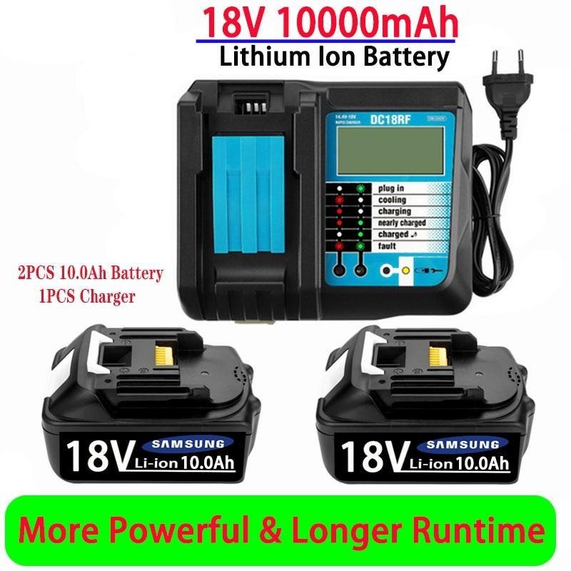 

Aicheriah Makita, новое обновление, 18 В, 10000 мАч, 8 Ач, Bl1840, Bl1850, Bl1830, Bl1860, Lxt400, литий-ионный аккумулятор для ручной дрели, газонокосилки