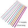 Alumina Afghan Crochet Hook Set with Caps - Colorful Crochet & Knitting Tools