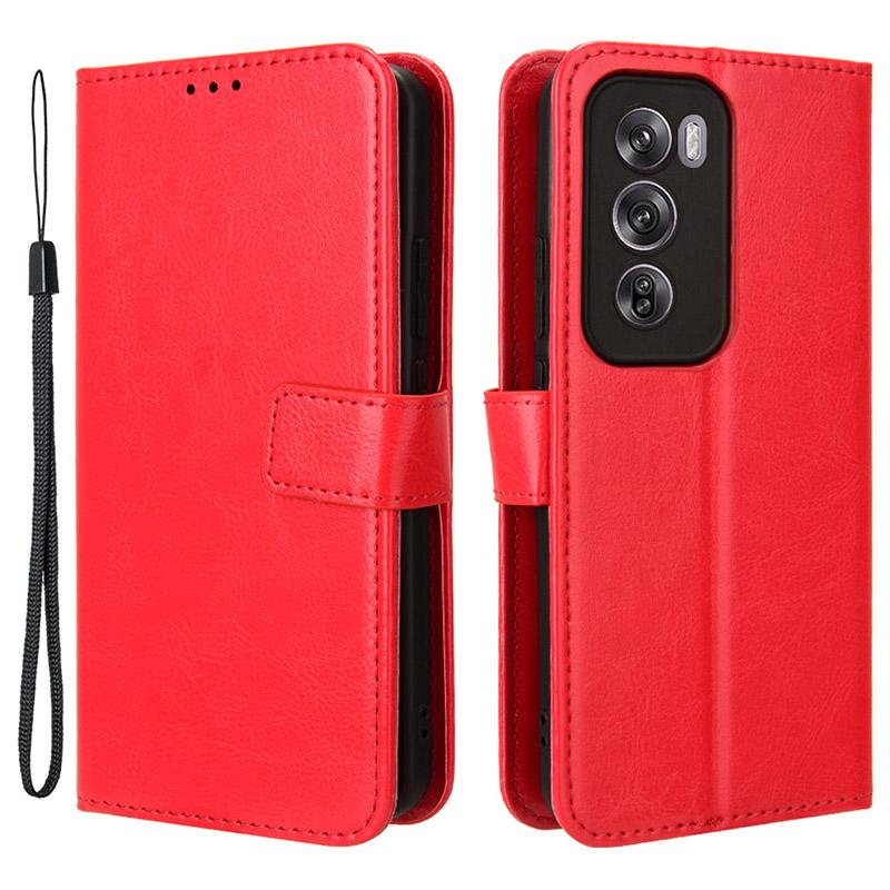 For Oppo Reno12 Pro 5G (Global) Wallet Case Crazy Horse Texture Leather Phone Cover