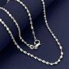 Colar Corrente Lateral Fina Cobre Fofo 40-75CM LONGO 2mm Para Mulheres Homens DIY Moda Casamento Amuleto Joias