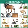 Kinder Wildtier Tierfigur Plastik Simulation von Antilope und Hirsch zum Spielen und Lernen