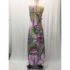 Women's Summer Printed Lace Up Split Backless Holiday Long Dresses